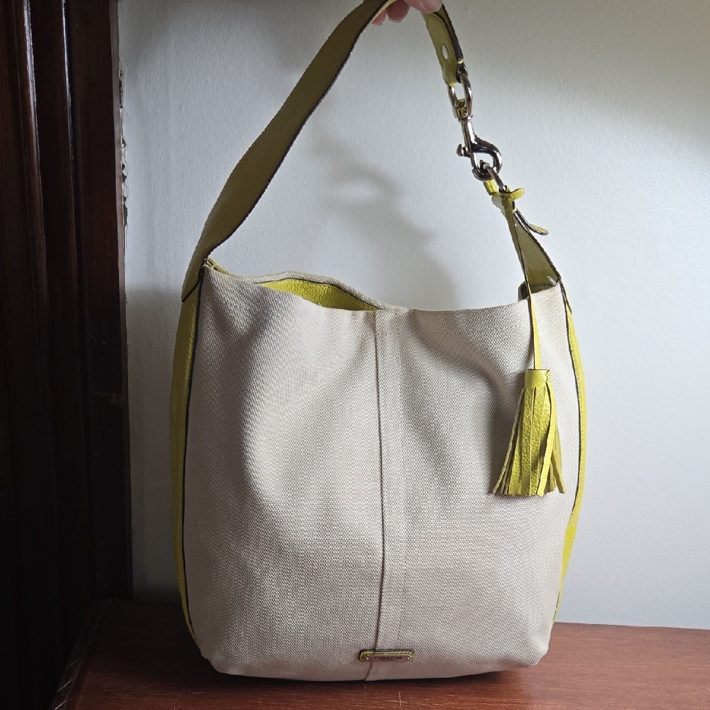 Coach Avery Canvas Hobo Bag